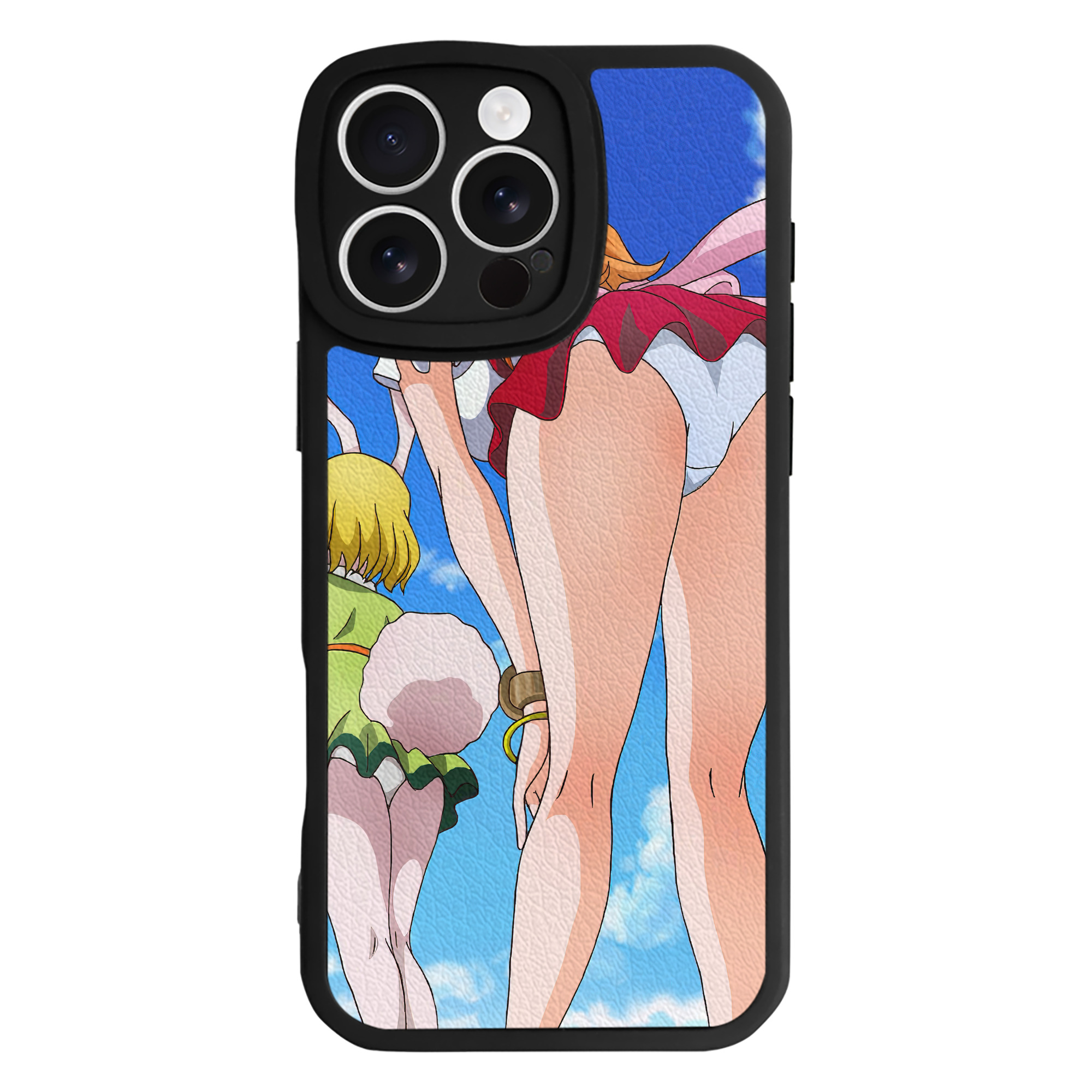 （画像用） ワンピース ONE PIECE 【iPhone 16シリーズ対応】シリコンスマホケース（レザー調） 材質：シリコン